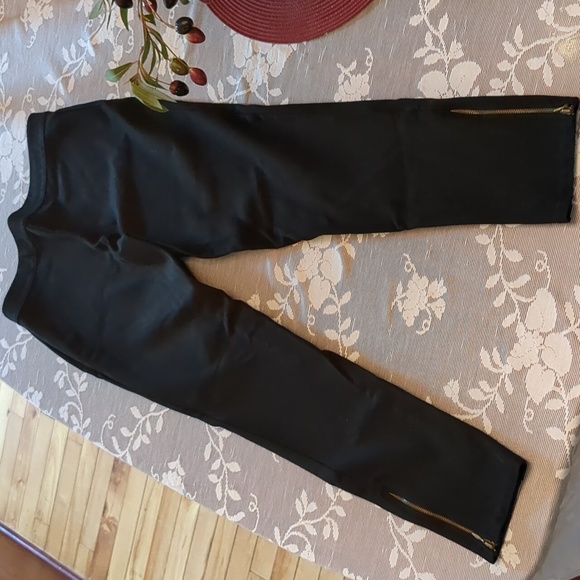 Max Studio Ankle Zip Pull On Stretch Pants Black S - Picture 8 of 11